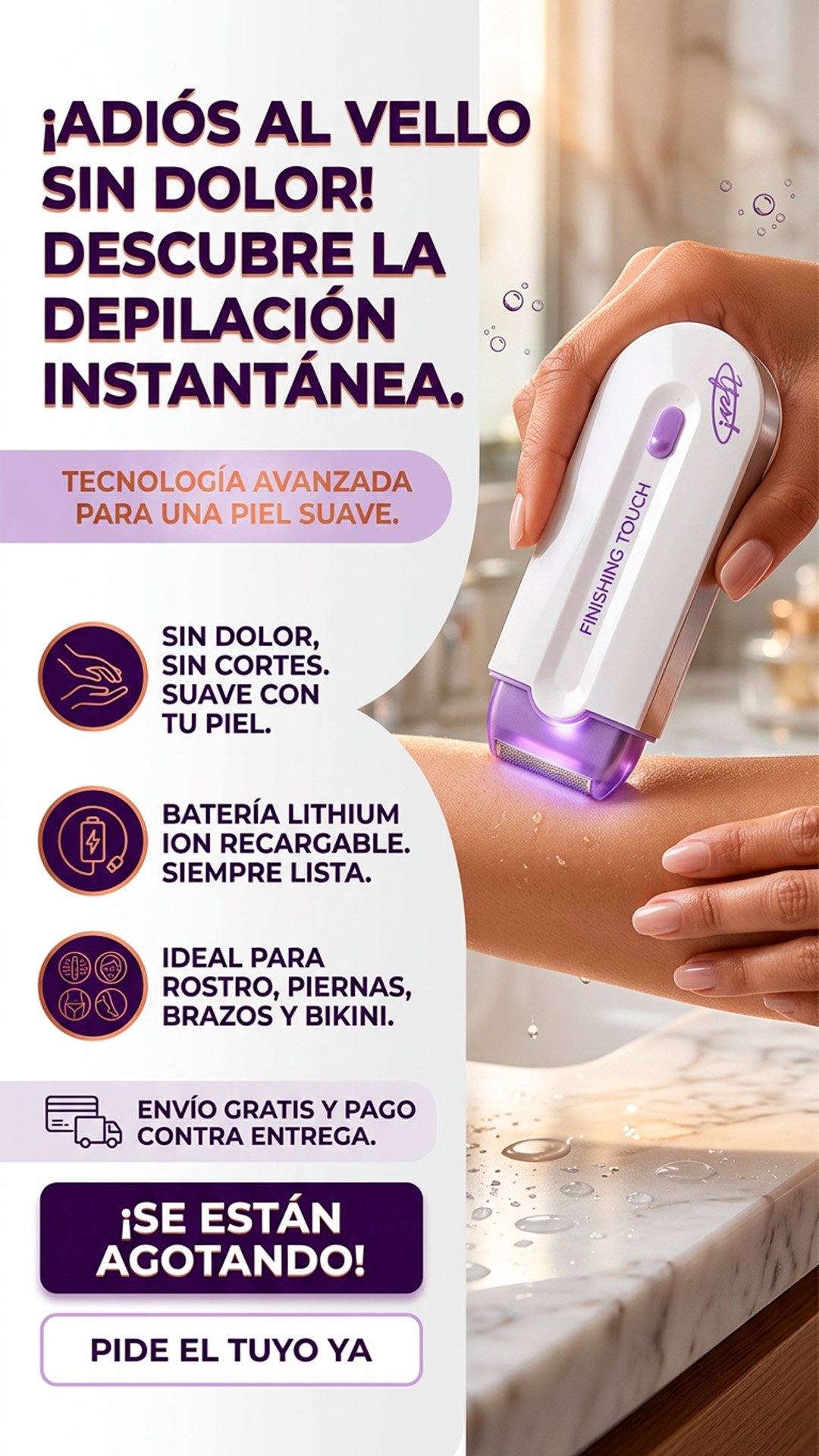 Depiladora Yes Recargable beneficios